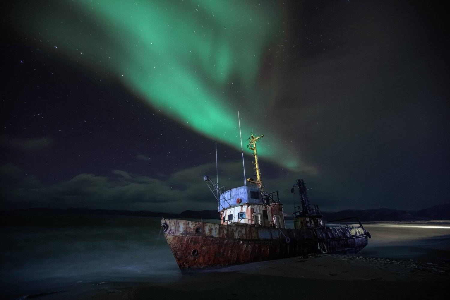 Россия, северное сияние, аврора, кольский, териберка, Mikhail Vorobyev