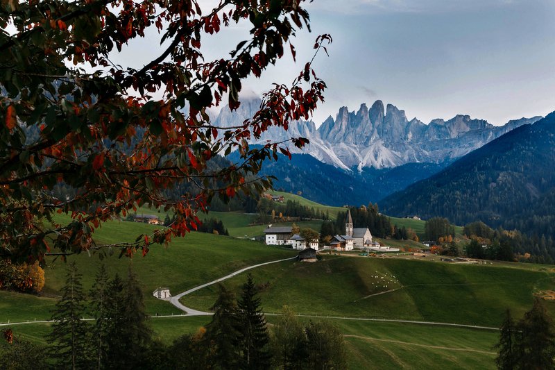 dolomites, italy, dolomiti, доломиты, закат, италия, альпы Доломиты | Santa Maddalena | Dolomites фото превью