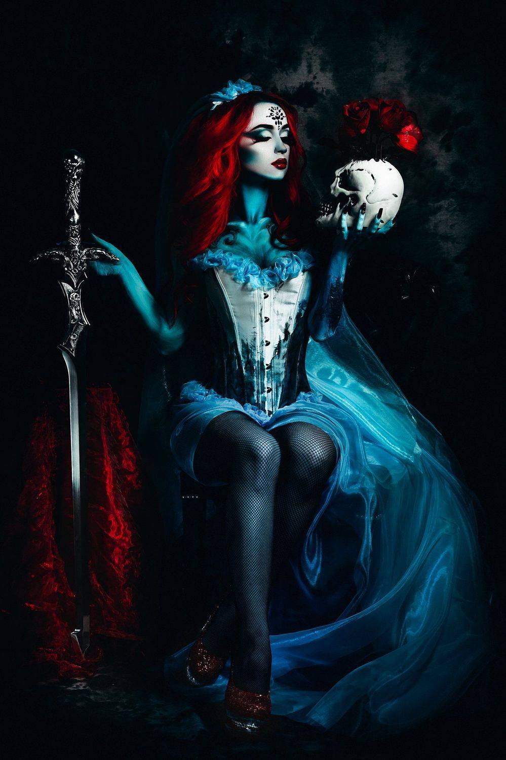 woman, portrait, conceptual, studio, bodyart, Руслан Болгов (Axe)