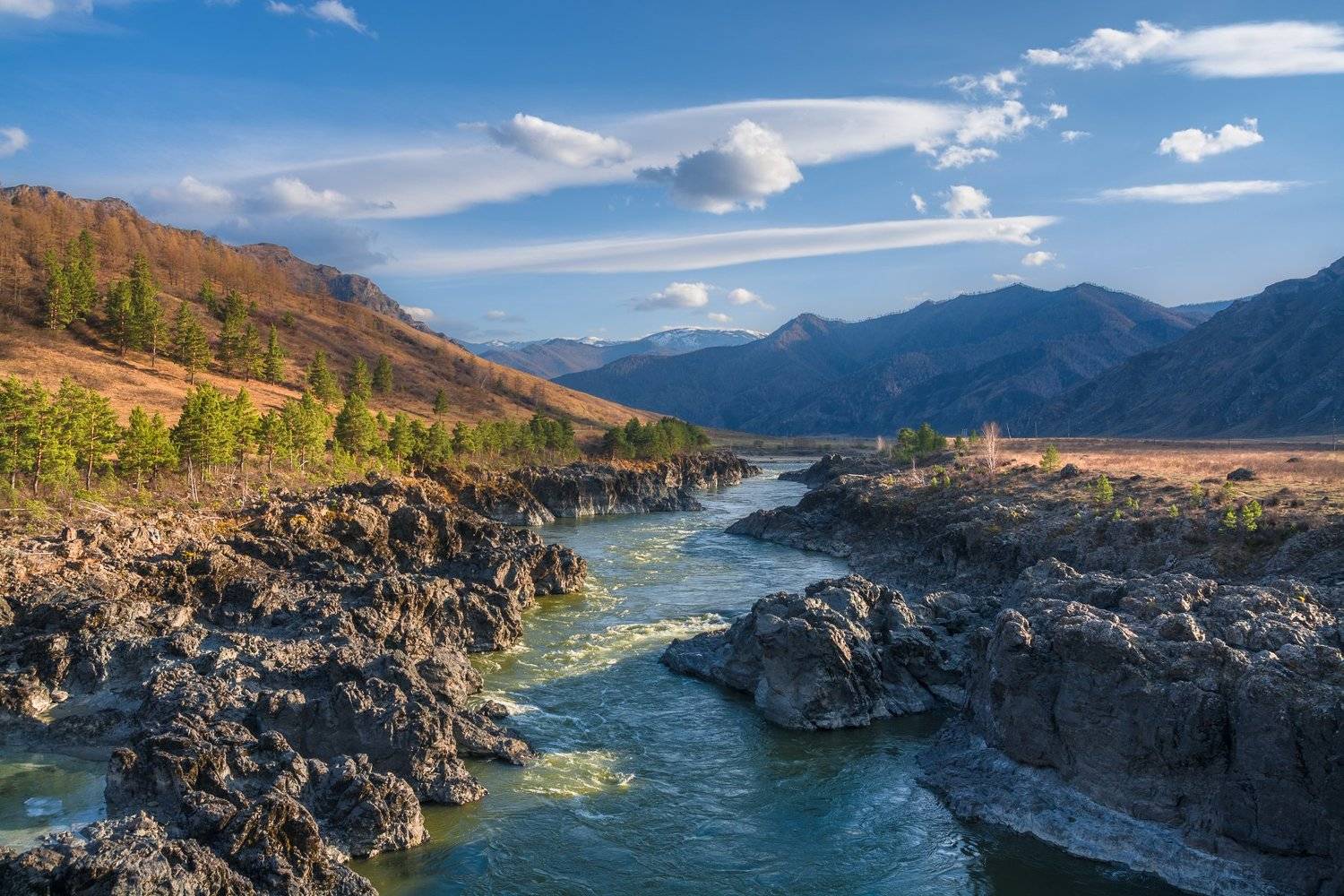 россия, горный алтай, река катунь, весна, Андрей Поляков