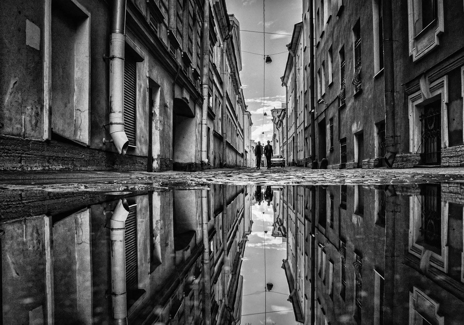 город,улица,петербург,архитектура,отражения,лужа, Тамара