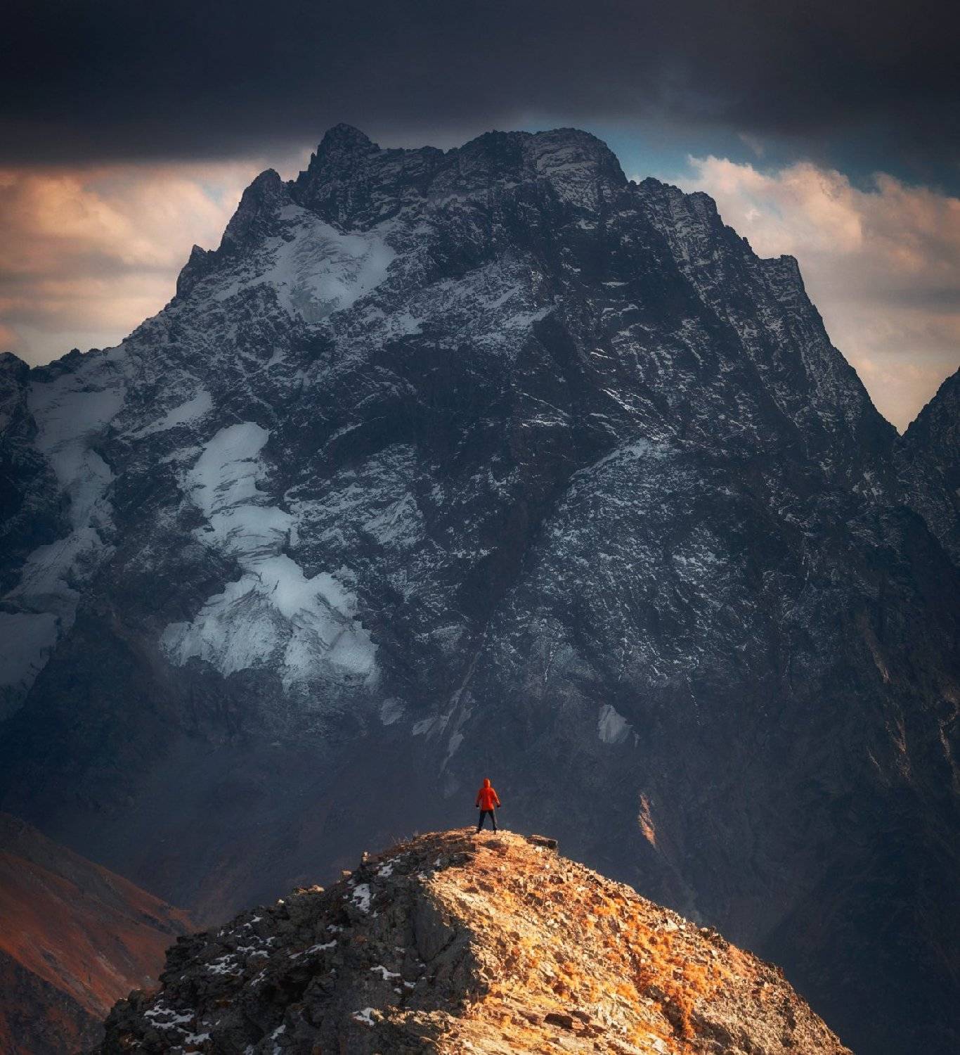 домбай, горы, кавказ, закат, mountain, caucasus, dombay, Сергей Луканкин