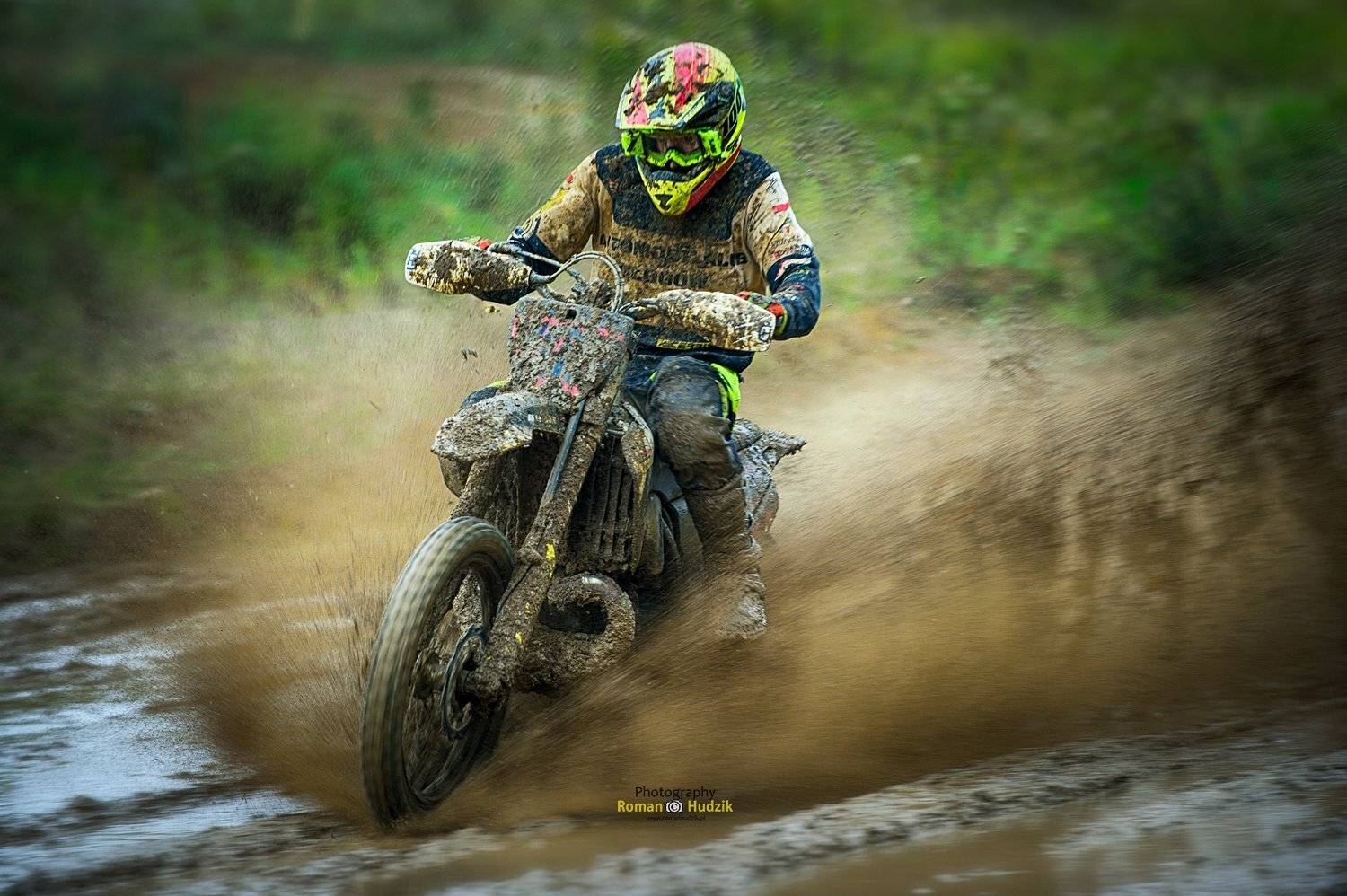 Sport, motocross, motor, rider, mud, sports, helmet,, Roman Hudzik