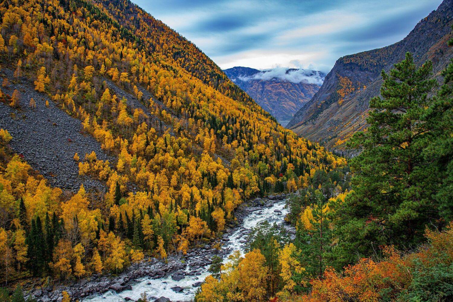 алтай. осень. горы., Евгений Дроботенко