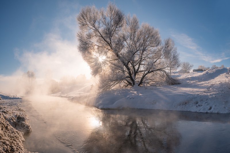 мороз зима иней холод Морозит фото превью