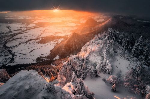 Winter sunset