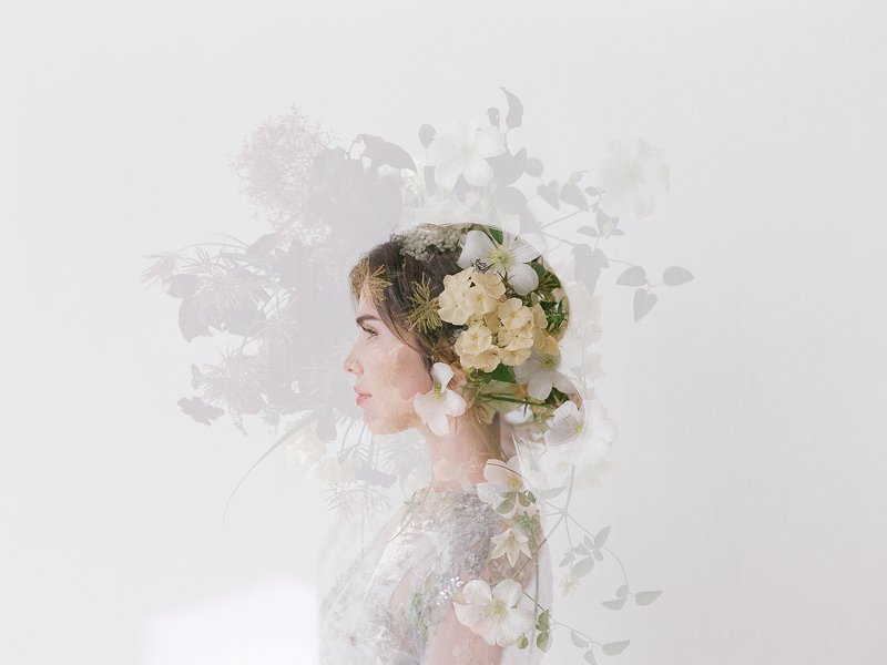 Tanya. Double exposure on film фото превью