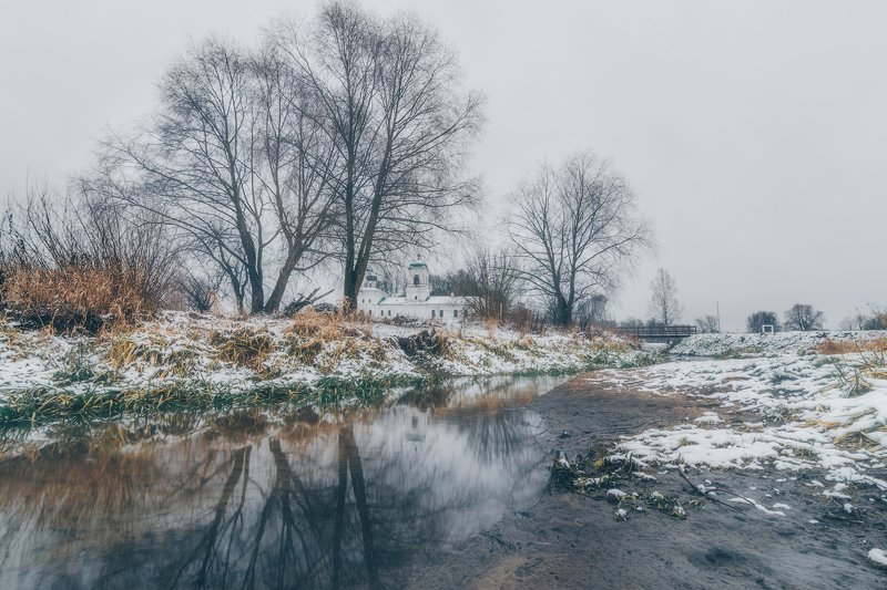 псков, зима, снег Начало зимы... фото превью