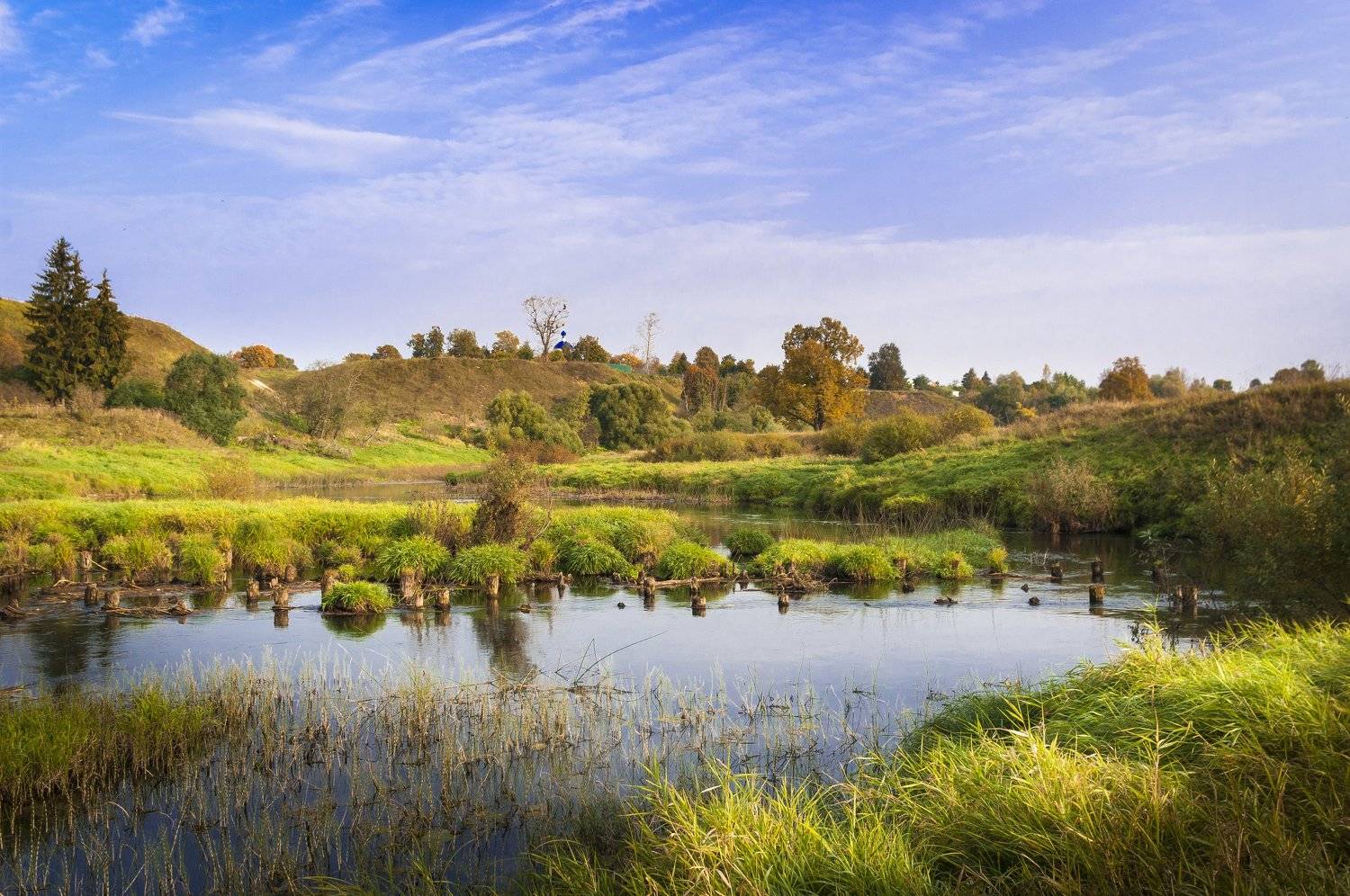 московская область, пейзаж, осень, утро, Александр Кыров