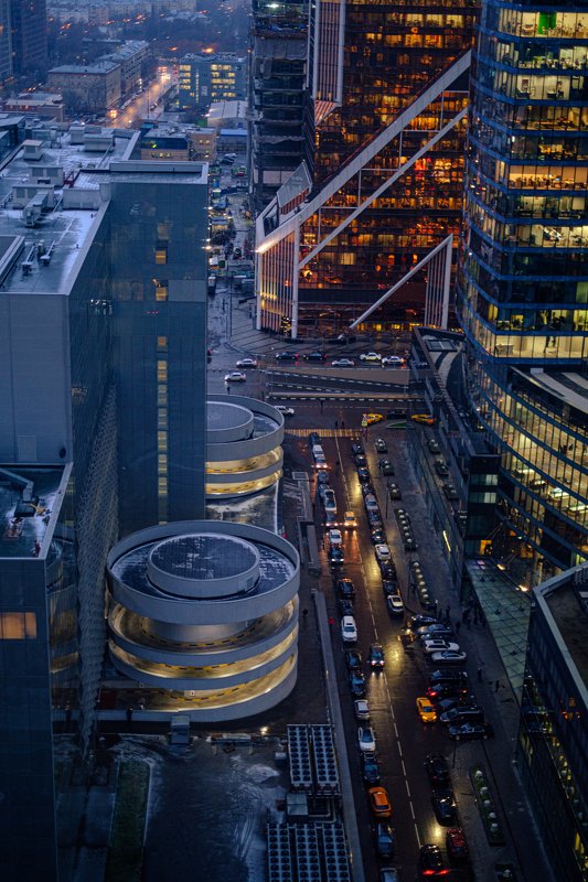 улица, геометрия, здание, линии, москва, архитектура, вечер, закат Вечерняя Москва фото превью