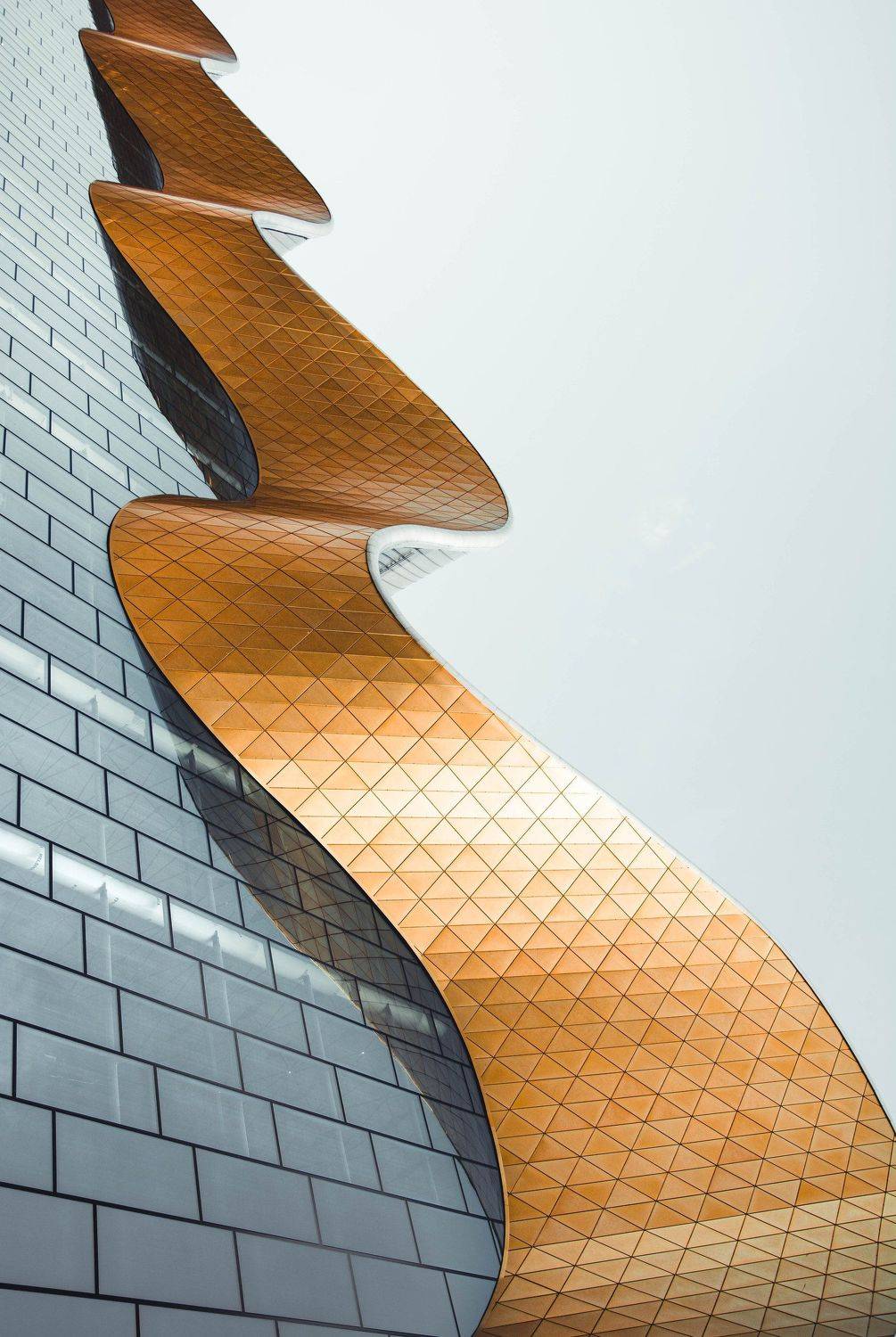 architecture, gold, line, facade, modern, urban, glass, city, Moscow, Russia, Сергей Гладков