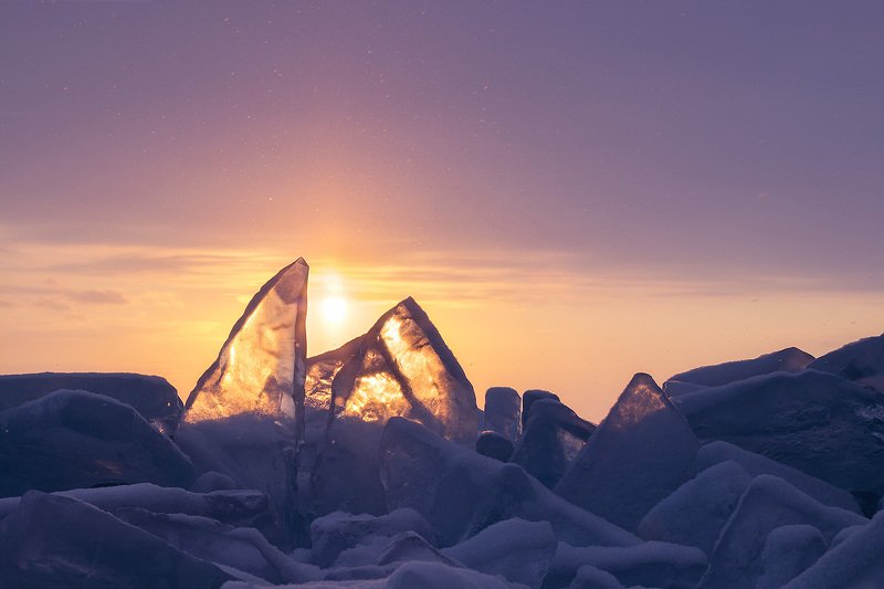 Фототур, Байкал, зима, лед, малое море, озеро, рассвет Ловец солнца фото превью