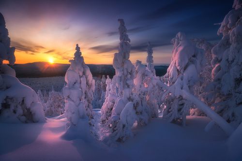 Рассвет на Митькиных скалах