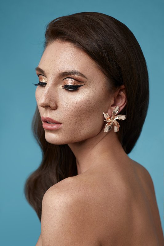 Голубой фон фото превью