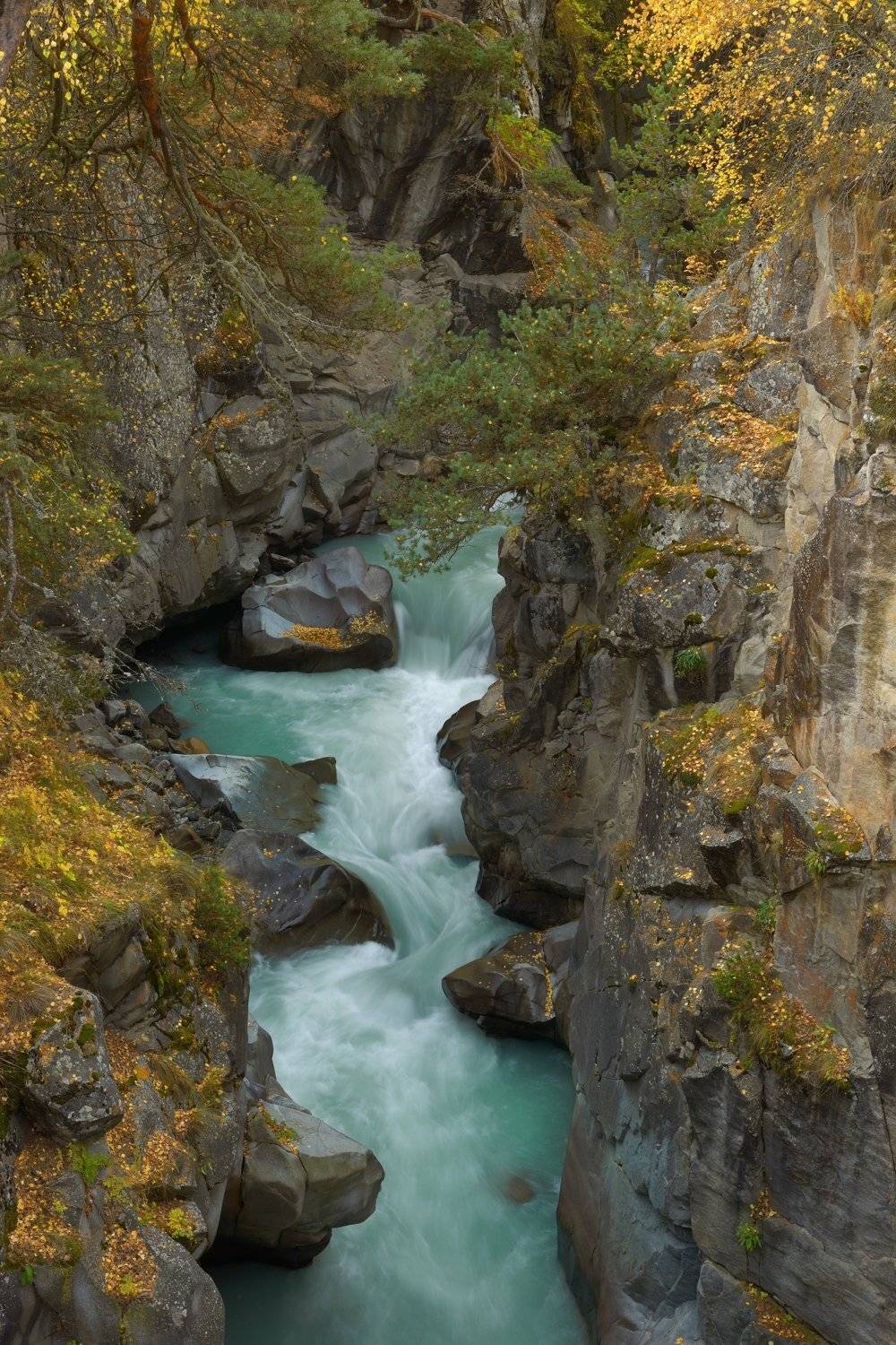 горы осень река каньон, Александр Жарников