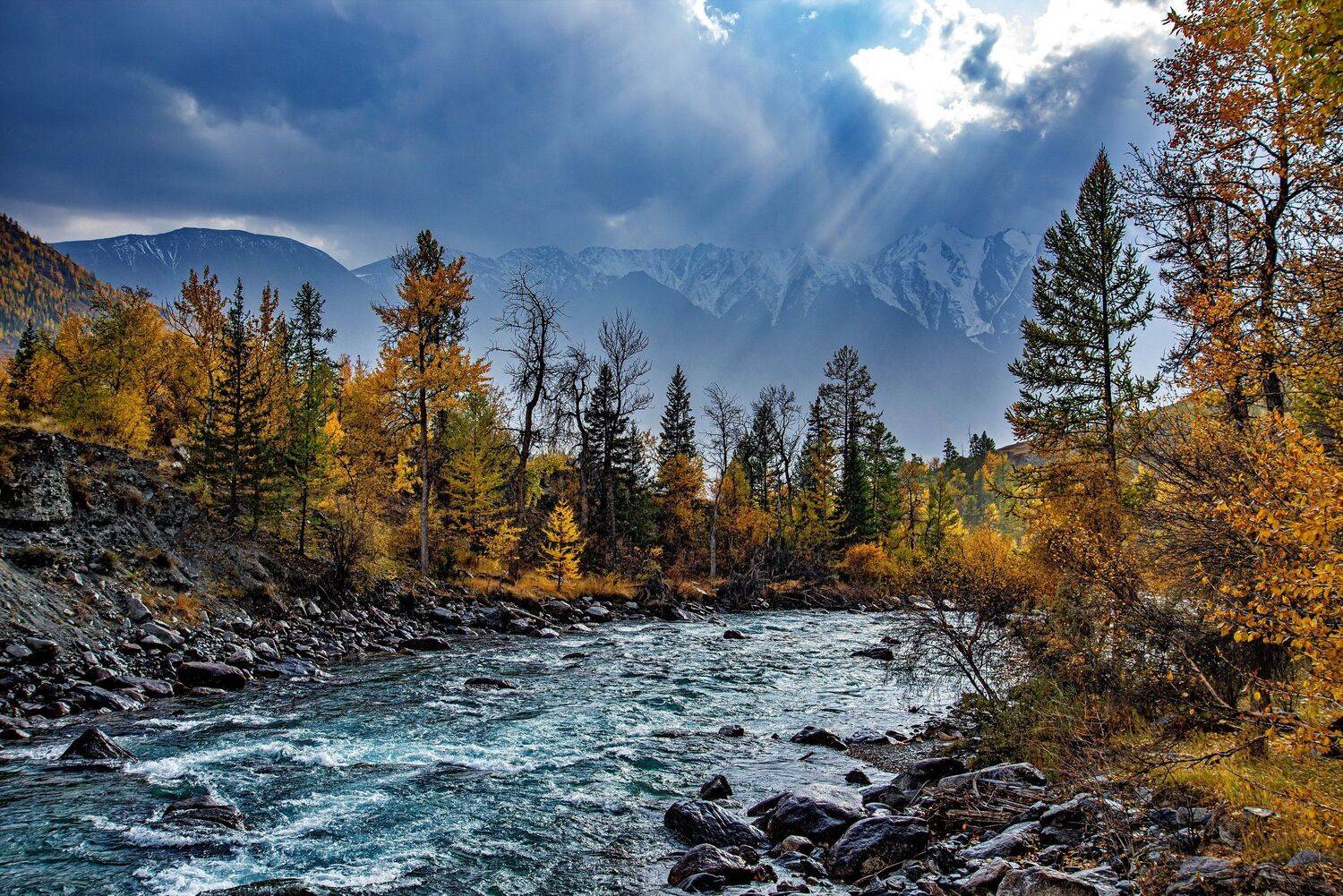 алтай. осень. горы., Евгений Дроботенко