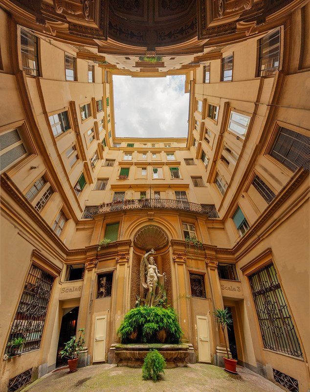 панорама, архитектура, город, рим, италия Римский дворик фото превью