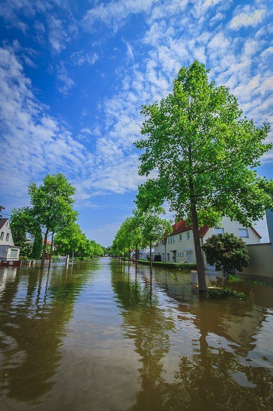 наводнение, германия, 2013 Наводнение 2013 - Magdeburg-Rothensee фото превью