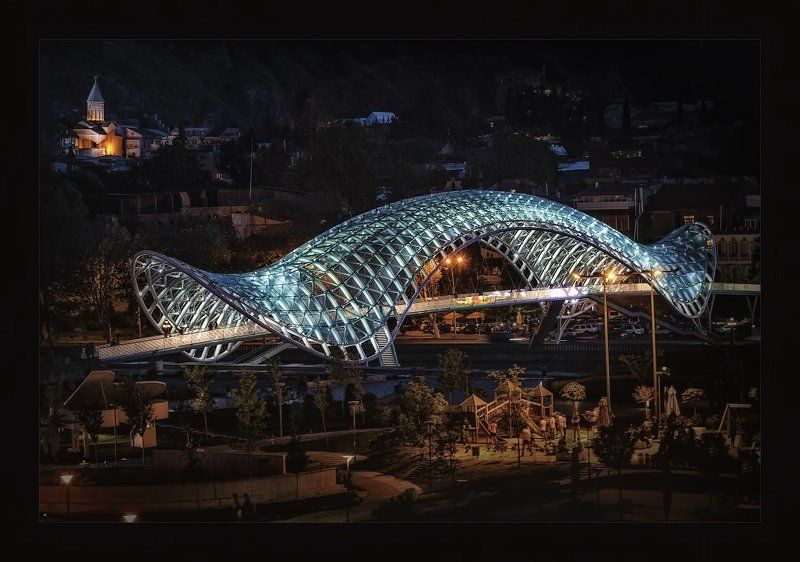 Тбилиси.Мост через Куру фото превью