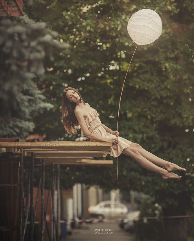 marina, фотосессия, гламур, полёт, нежность, афанасьев олег, олег афанасьев, город, шар marina фото превью