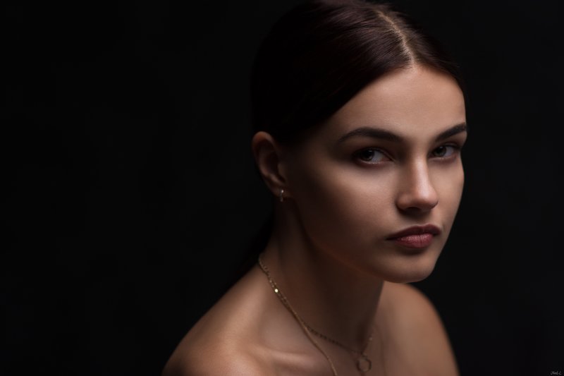 портрет, крупный план, девушка, portrait Elen фото превью
