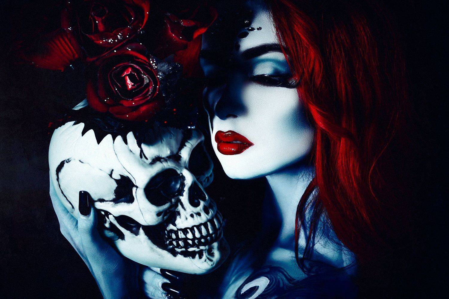 woman, portrait, conceptual, studio, bodyart, Руслан Болгов (Axe)