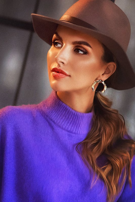 Портрет Фиолетовое настроение фото превью