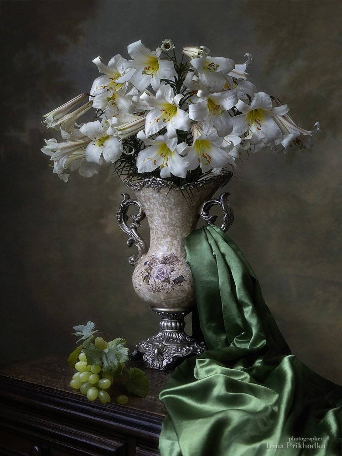 нптюрморт, винтажный, художественная фотография, фрукты, букеты, лилии, садовые цветы, Ирина Приходько