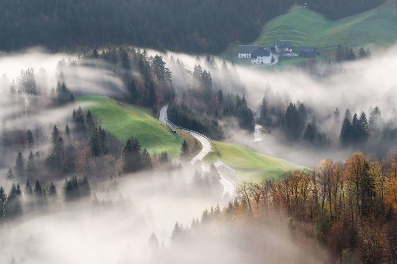 словения, slovenia, туманы словении, slovenia landscape, slovenia landscape photography A morning dream... фото превью