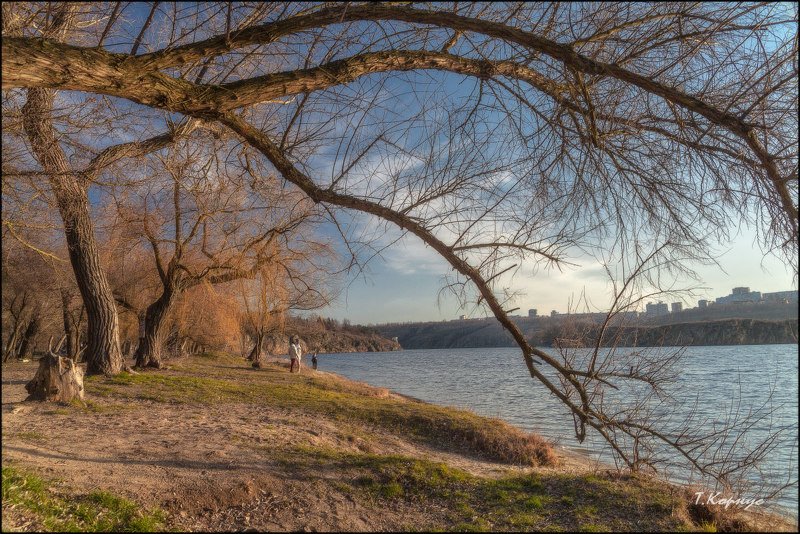 река,Днепр,Хортица,весна Мартовская фото превью