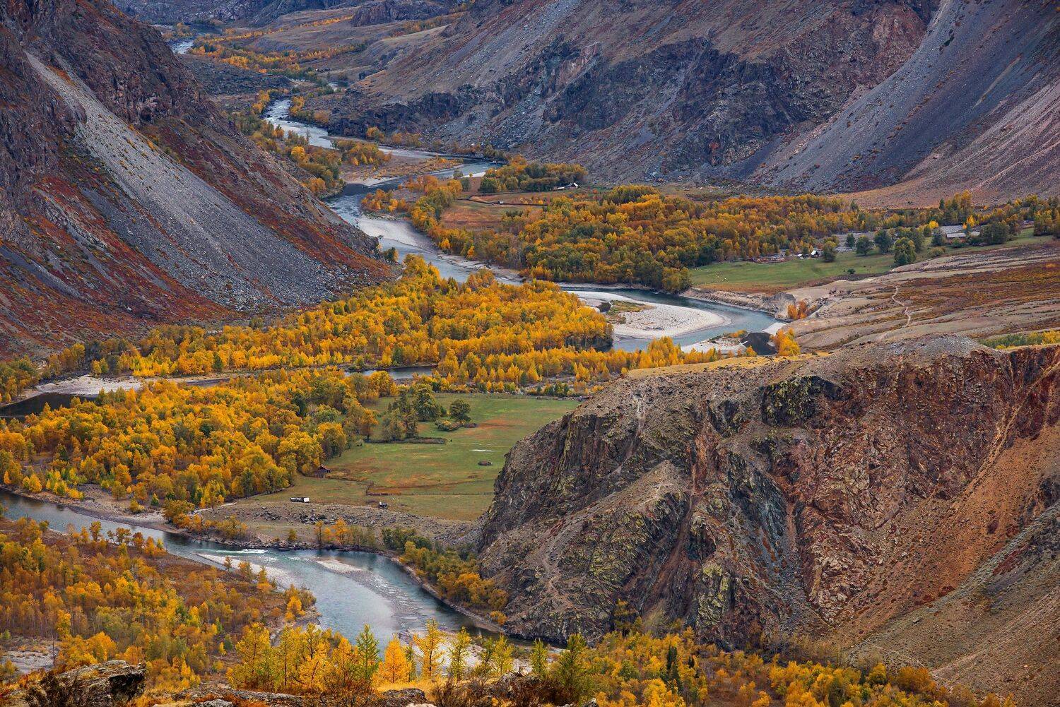 алтай. осень. горы., Евгений Дроботенко