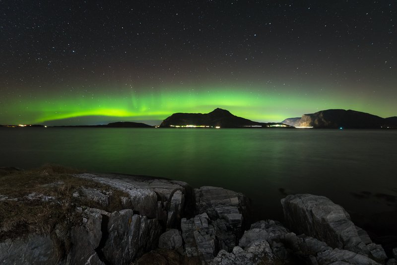 aurora,norway,night,landscape Norway фото превью