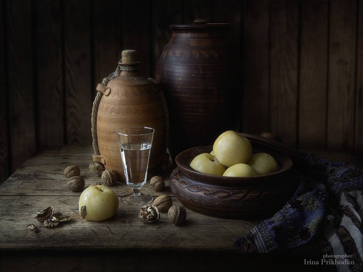 натюрморт, деревенский, художественное фото, мочёные яблоки, винтажный, Ирина Приходько