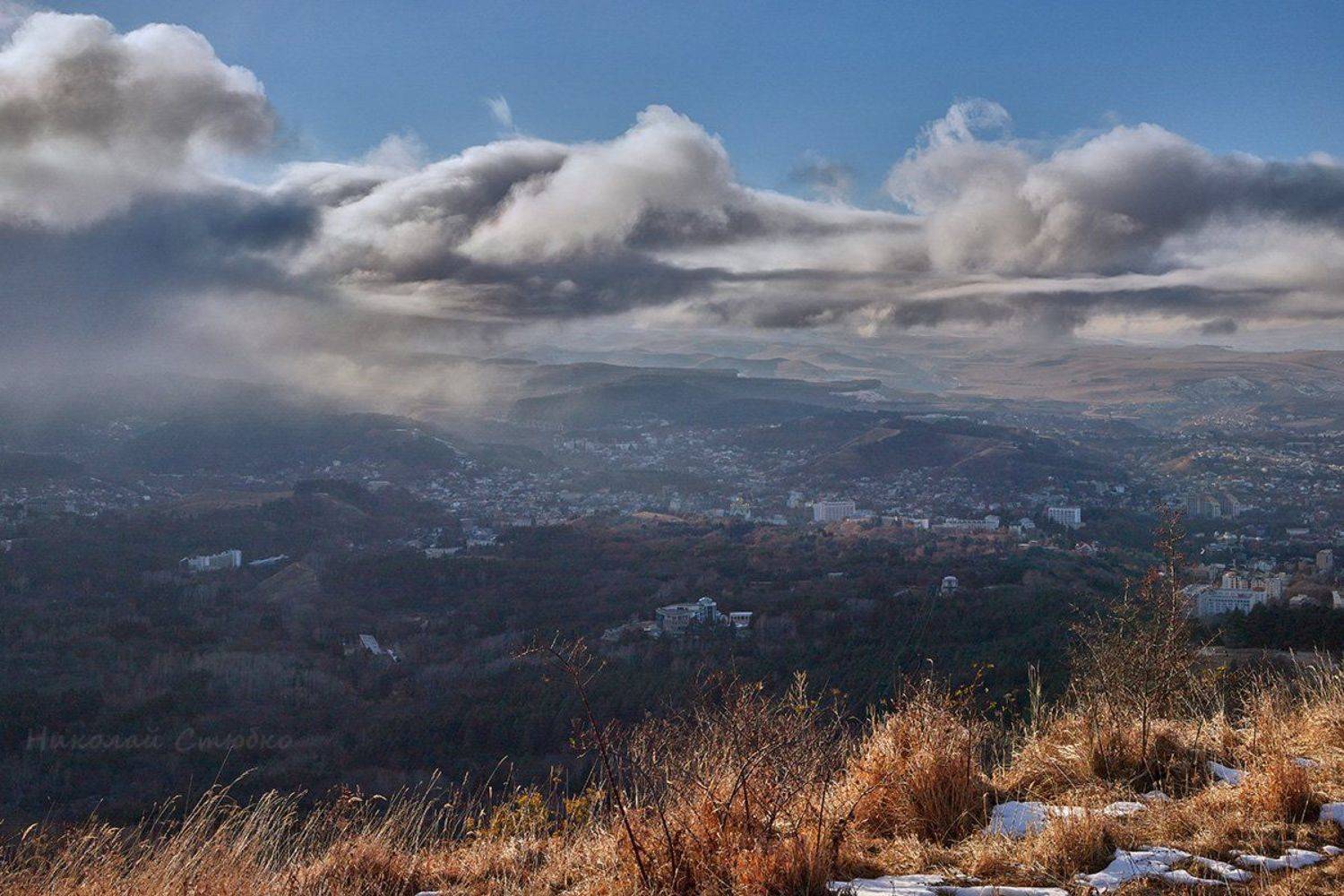 кавказ, горы, облака, осень, кисловодск, Николай Стюбко