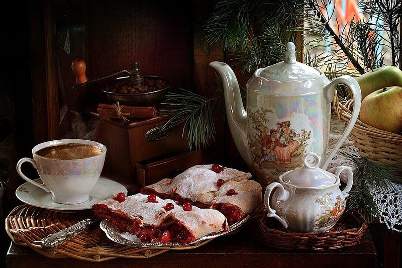 Зимним вечером фото превью