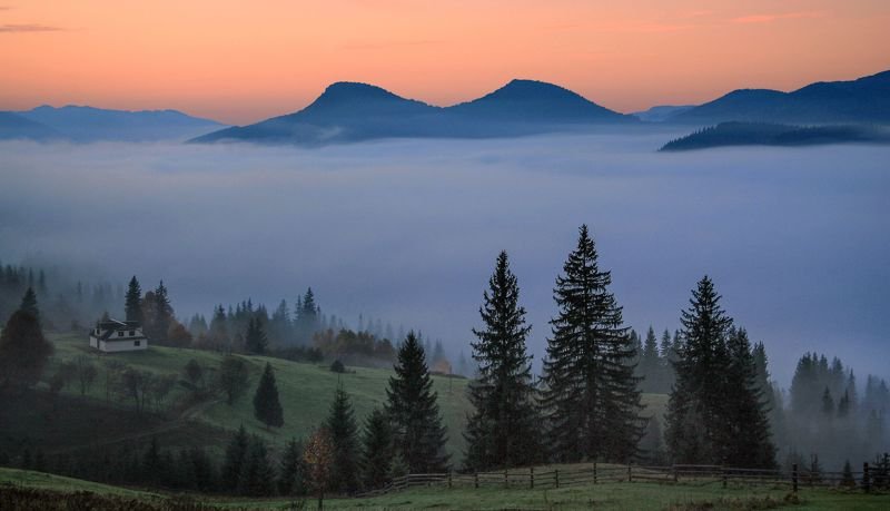 Утро в Карпатах фото превью