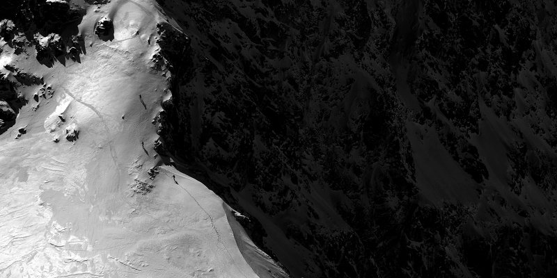 winter, blackandwhite, black, white, mountain, landscape, people, sport Three musketeers фото превью