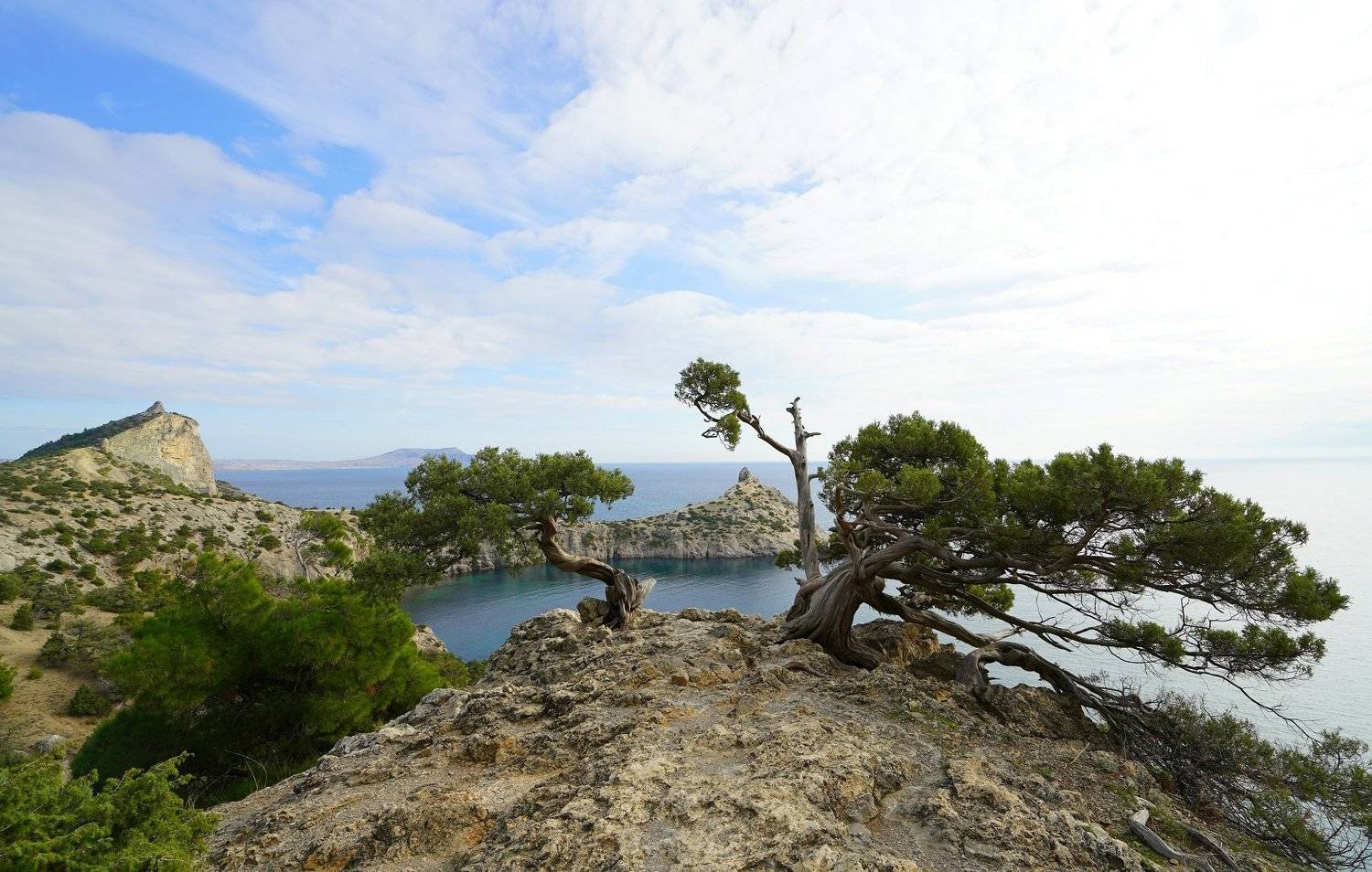 autumn, morning, coast, season, sea, water, landscape, nature, rock, Сергей Андреевич