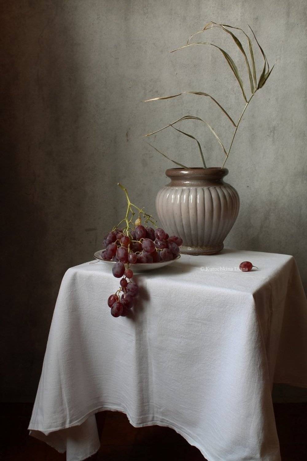 натюрморт, зима, виноград, Курочкина Диана