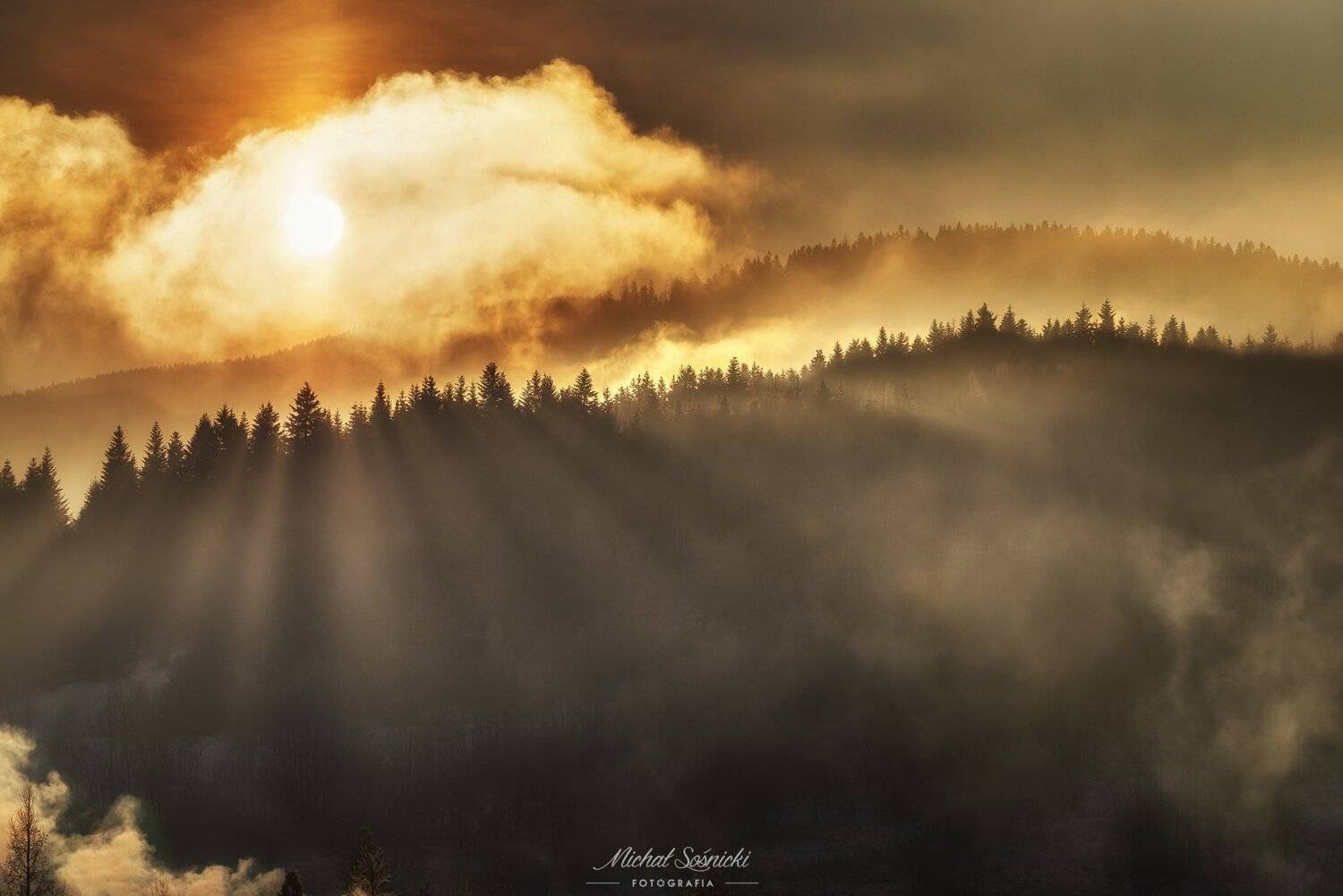 #today #morning #sun #cloudy #mountains #zawoja #poland #trees #benro #benq, Michał Sośnicki