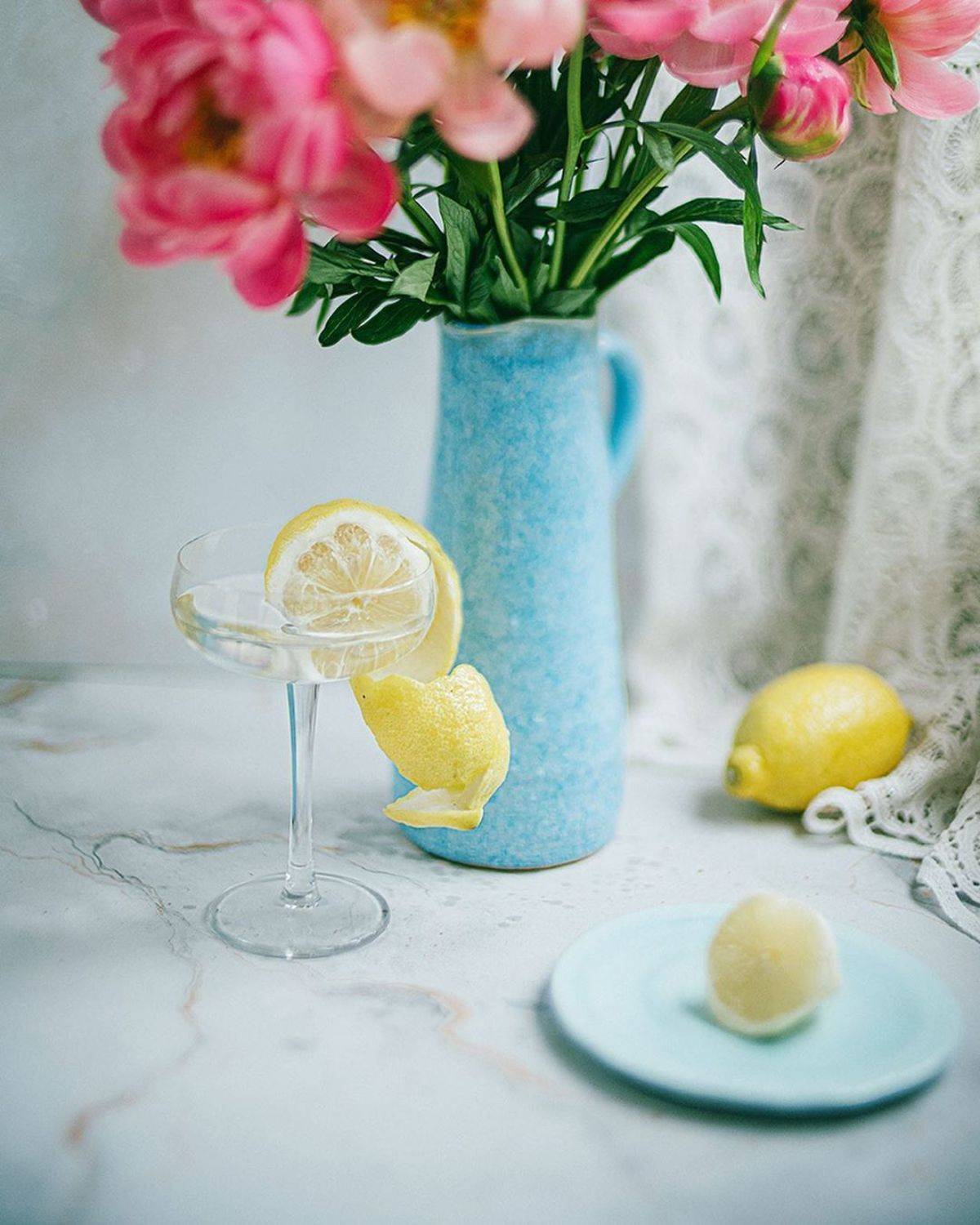 лето, пионы, свет, розовый, желтый, букет, Анастасия Зубкова