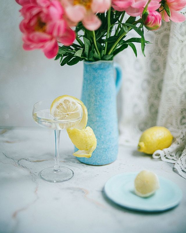 лето, пионы, свет, розовый, желтый, букет  фото превью