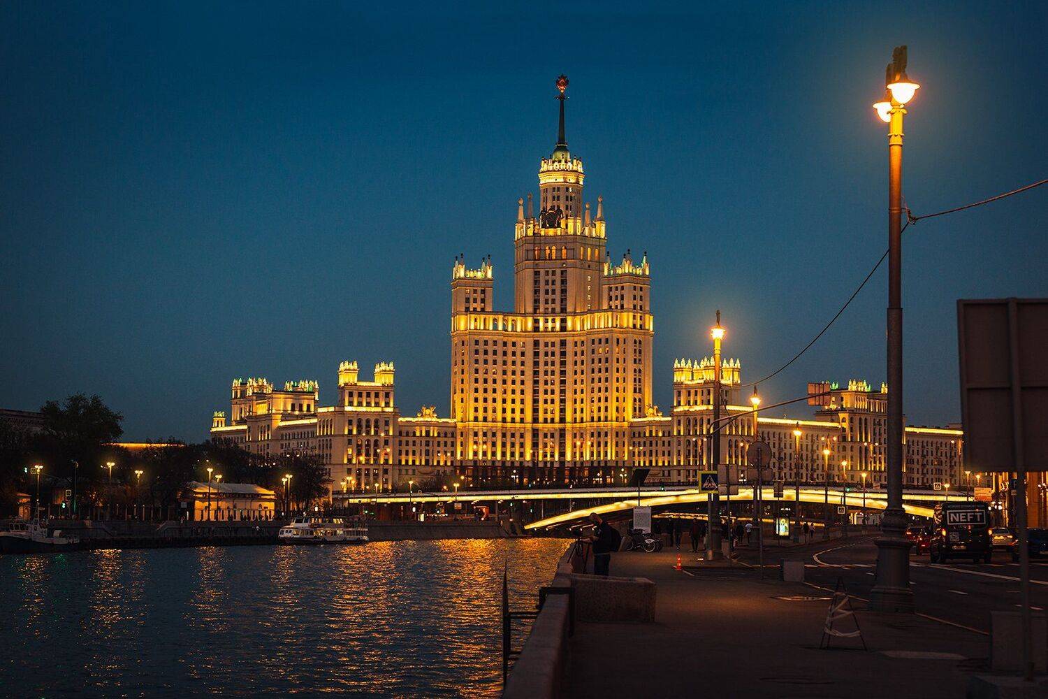 дом, высотка, котельническая, москвап, вечер, пейзаж, Юрий Шурчков