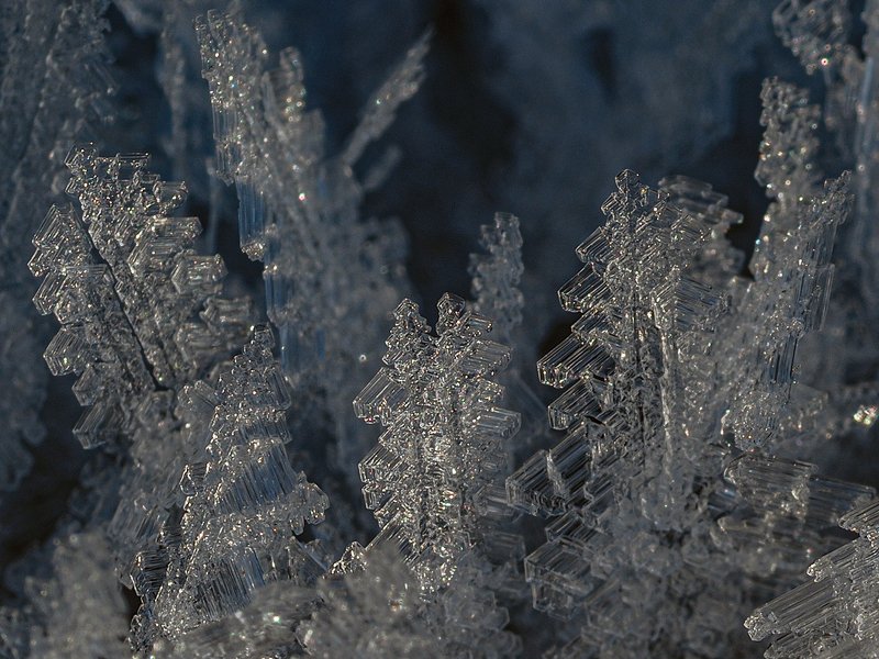 кристаллы инея фото превью