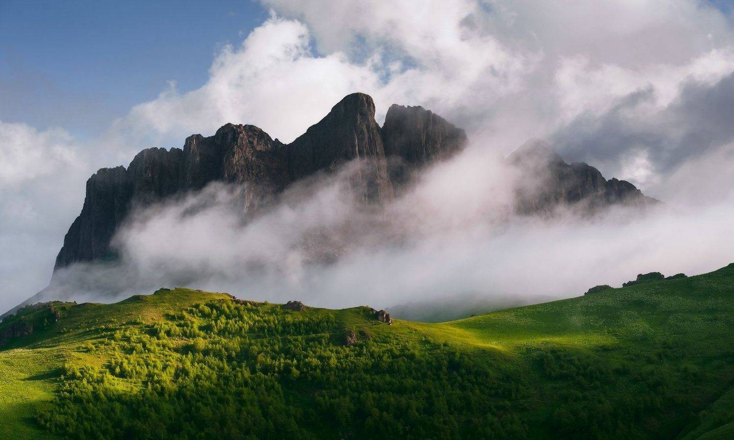 горы, кавказ, ачешбок, июнь, 2013, ФЁДОР