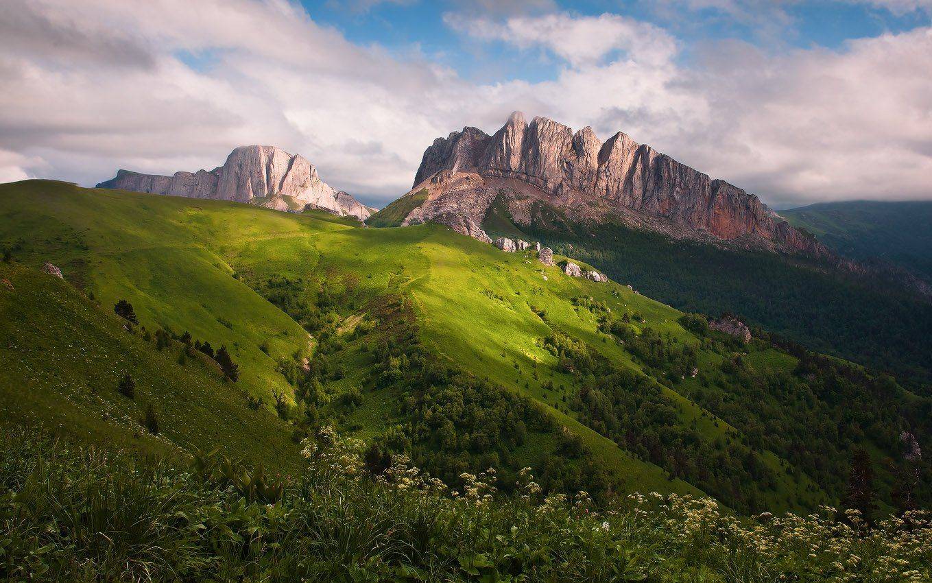 кавказ, горы, ачешбок, Николай Мысливцев