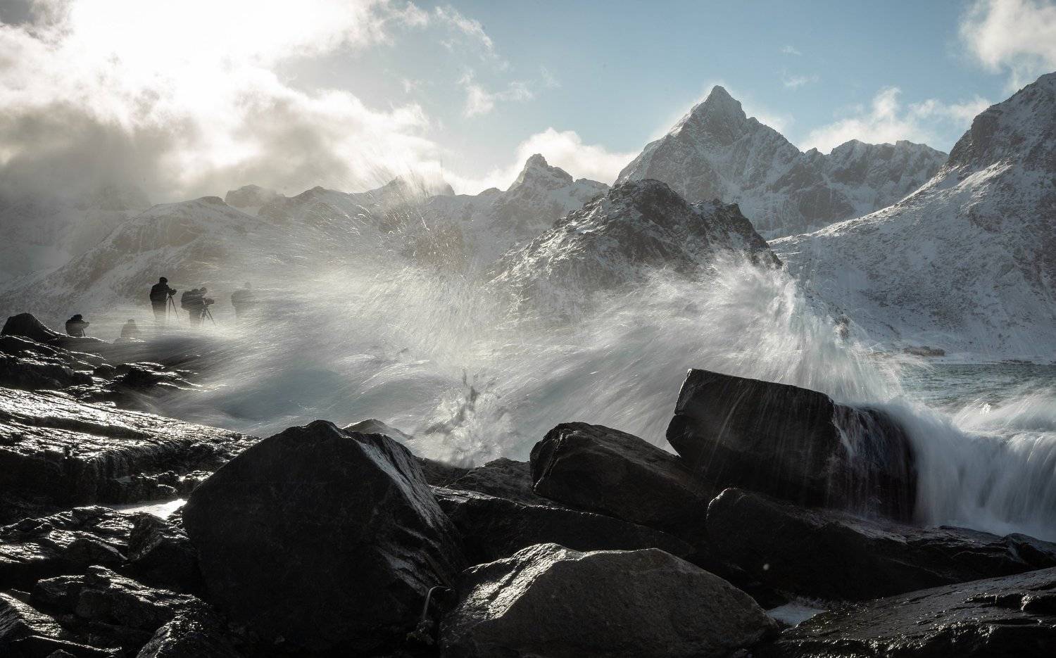 lofoten,norway,mountains,sea,sjoreline,coast,waves,water,winter,, Adrian Szatewicz