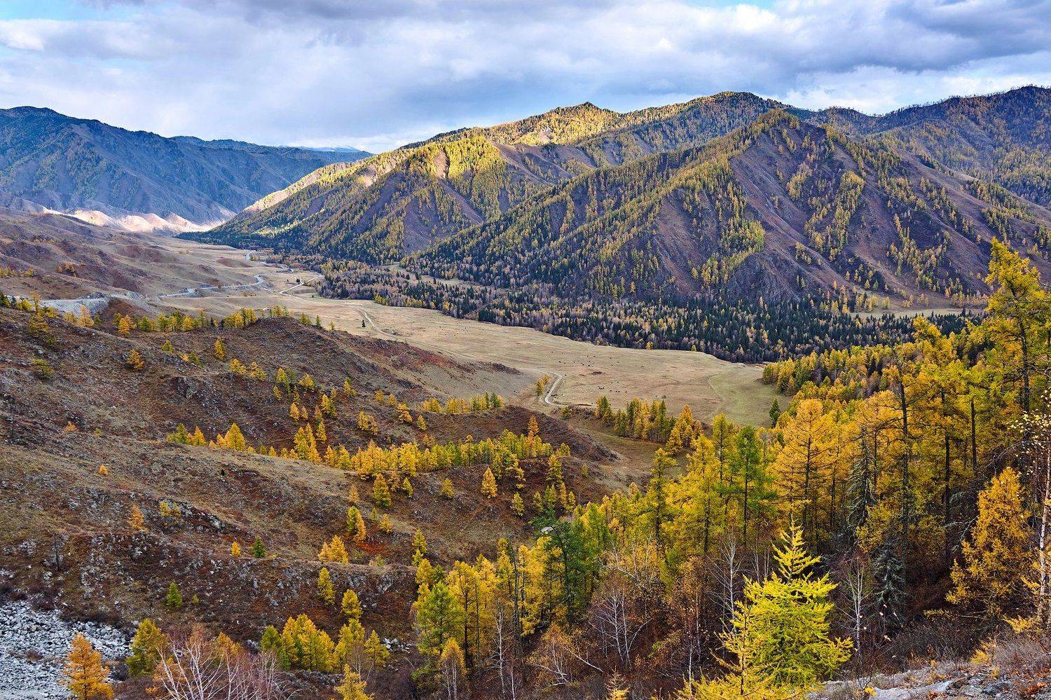 пейзаж, горы, облака, осень, Горный Алтай , Александр Потапов