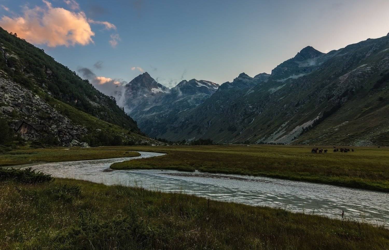 горы,закат,кавказ,  Эстелла