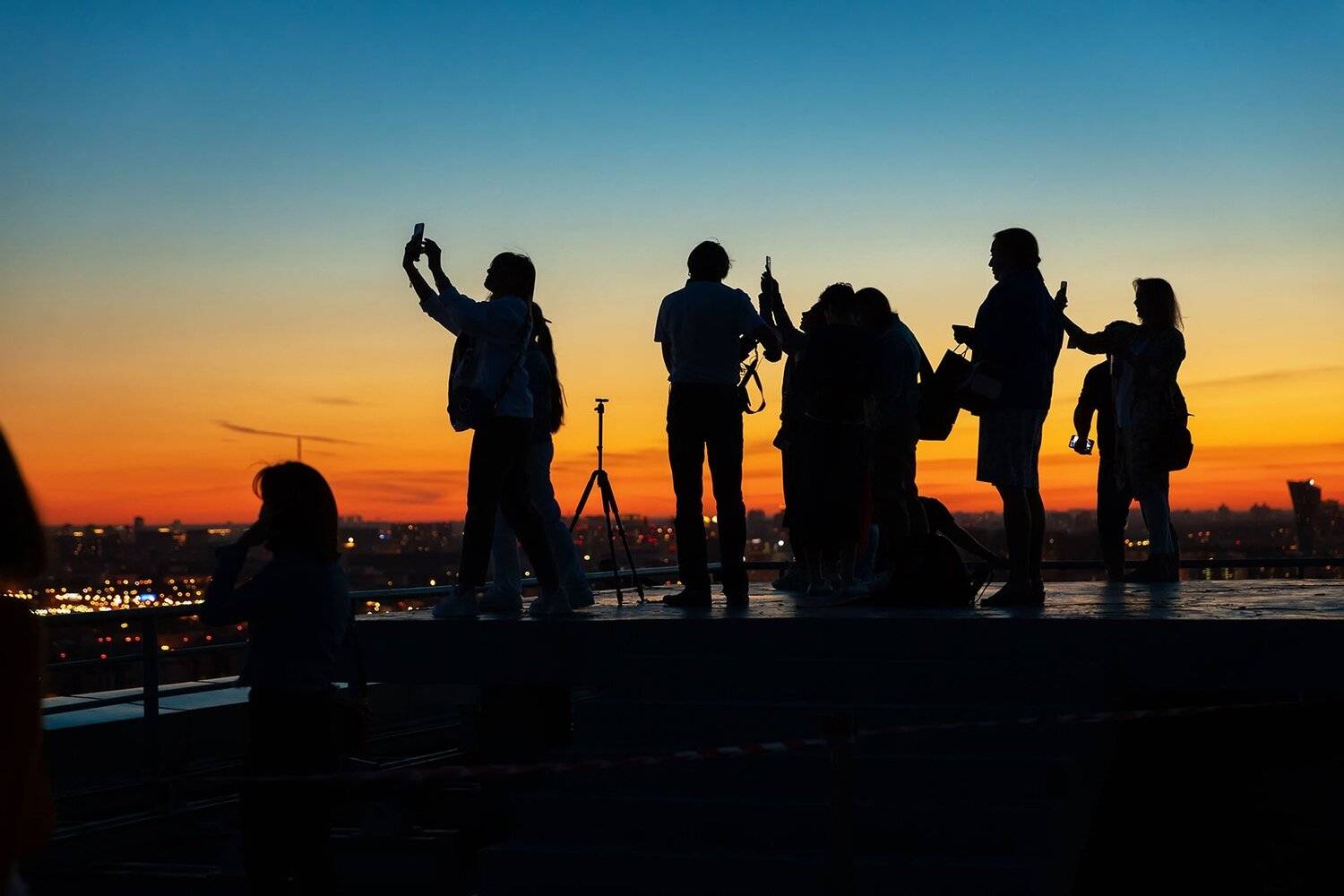 силуэт, закат, люди, фотограф, Юрий Шурчков